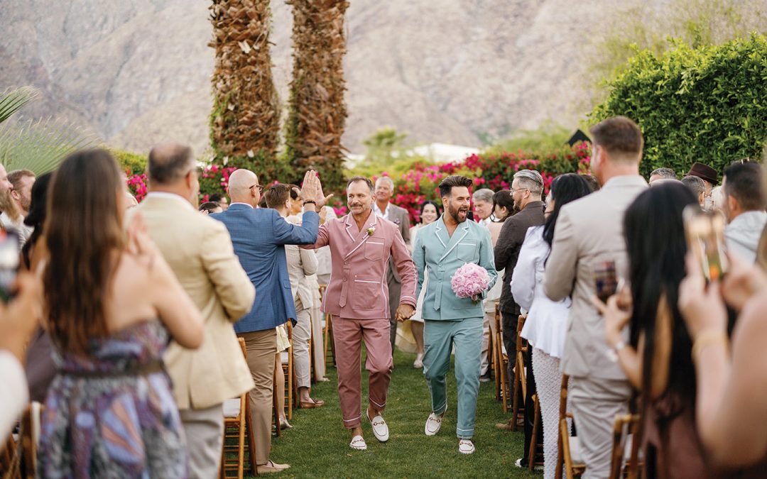 Disco-Chic Wedding at Ingleside Estate With Broadway Glam and Kermit