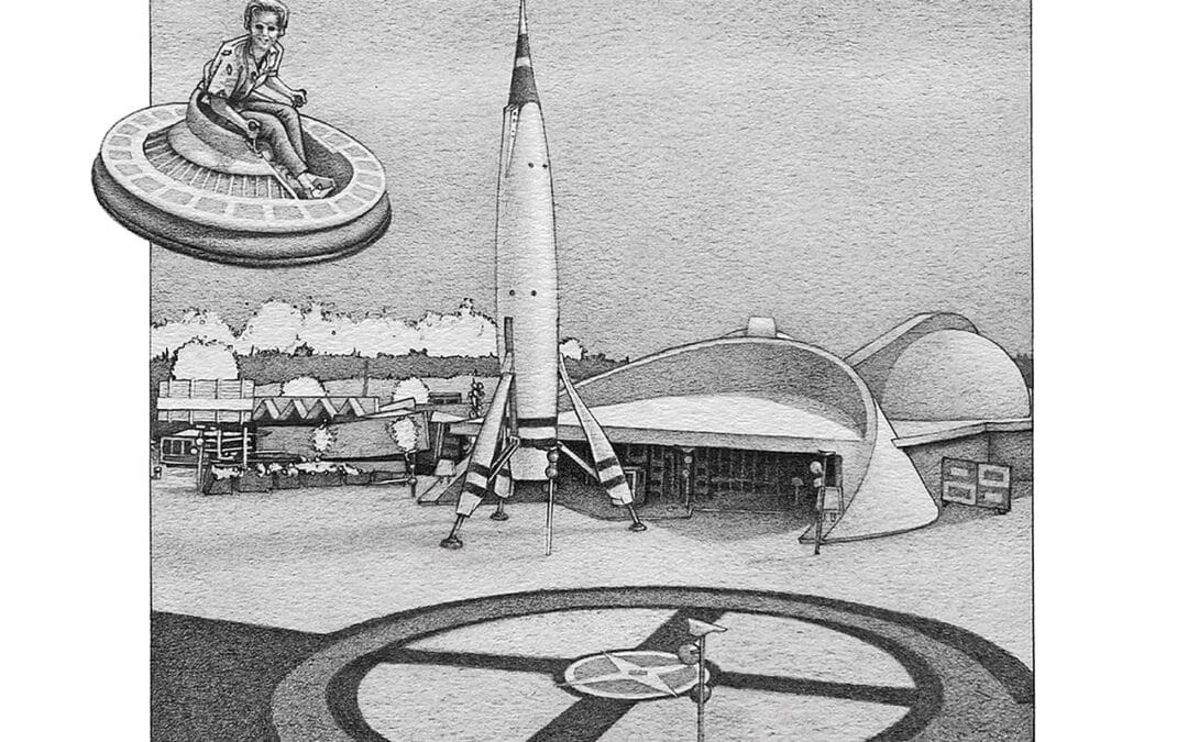 Kurt Stell Blends Midcentury Modern Design and Graphite Art