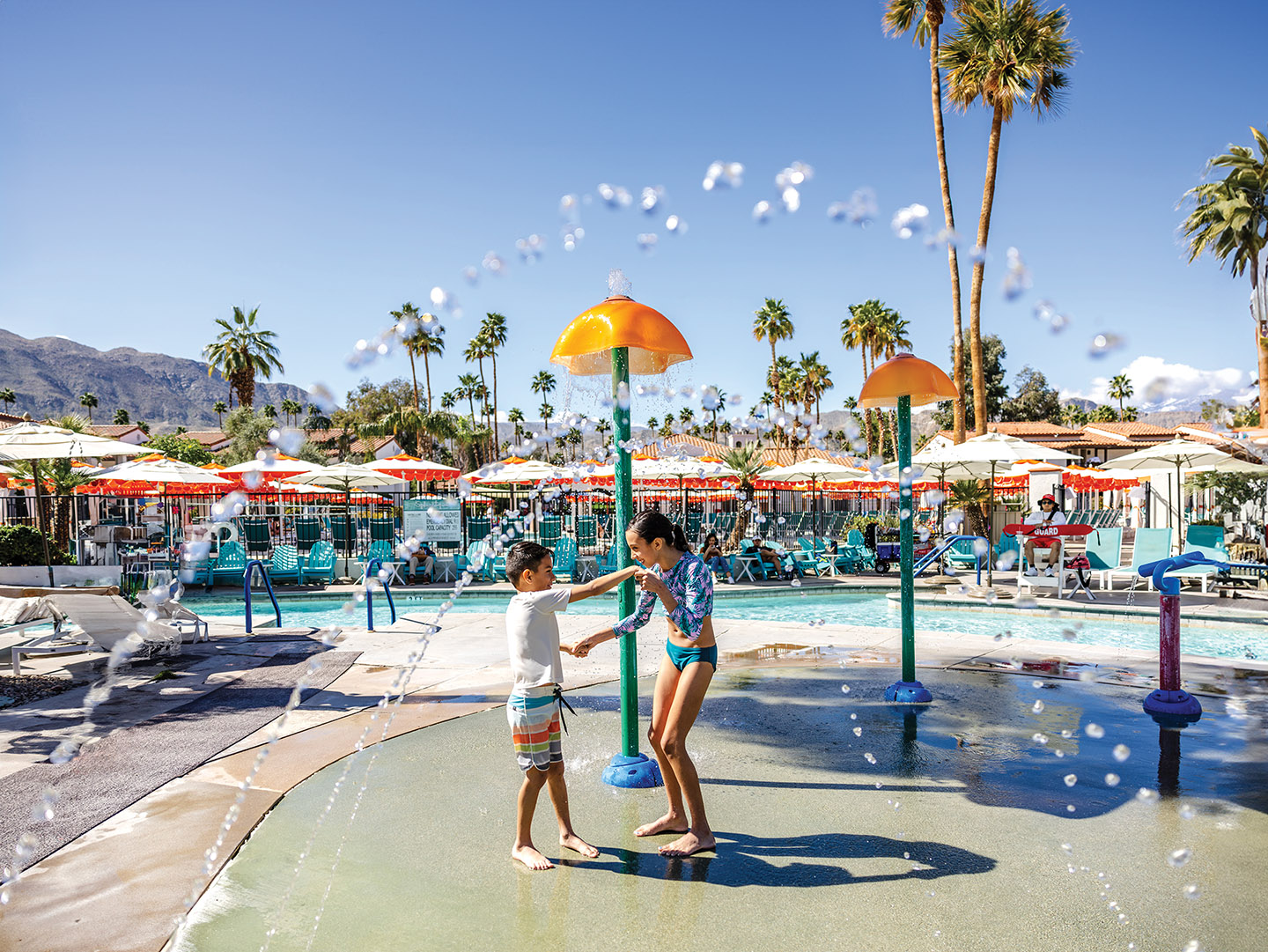 Splash pad at Omni Rancho Las Palmas