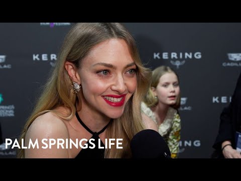 Amanda Seyfried Discusses Her Career Achievement Award on the Red Carpet in Palm Springs