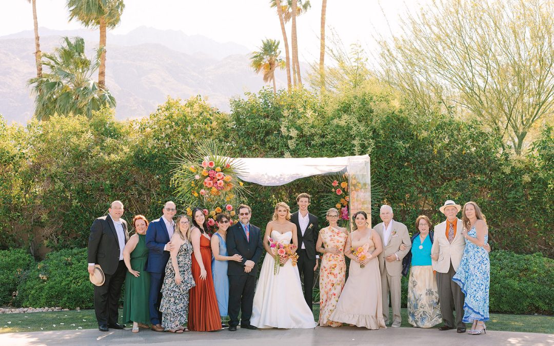 Sinatra Estate Wedding With Old Hollywood Glam and a Joshua Tree Finale