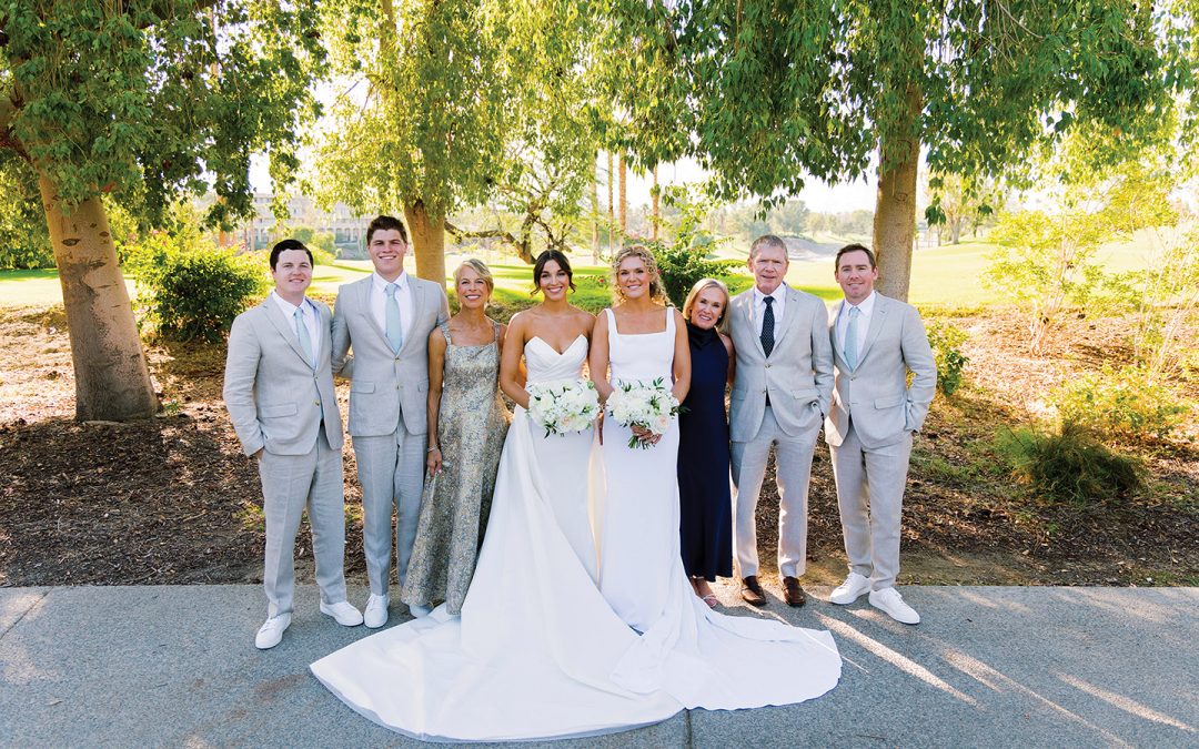 Midcentury Wedding at Indian Wells With Disco Balls and a Baby Blue Lincoln