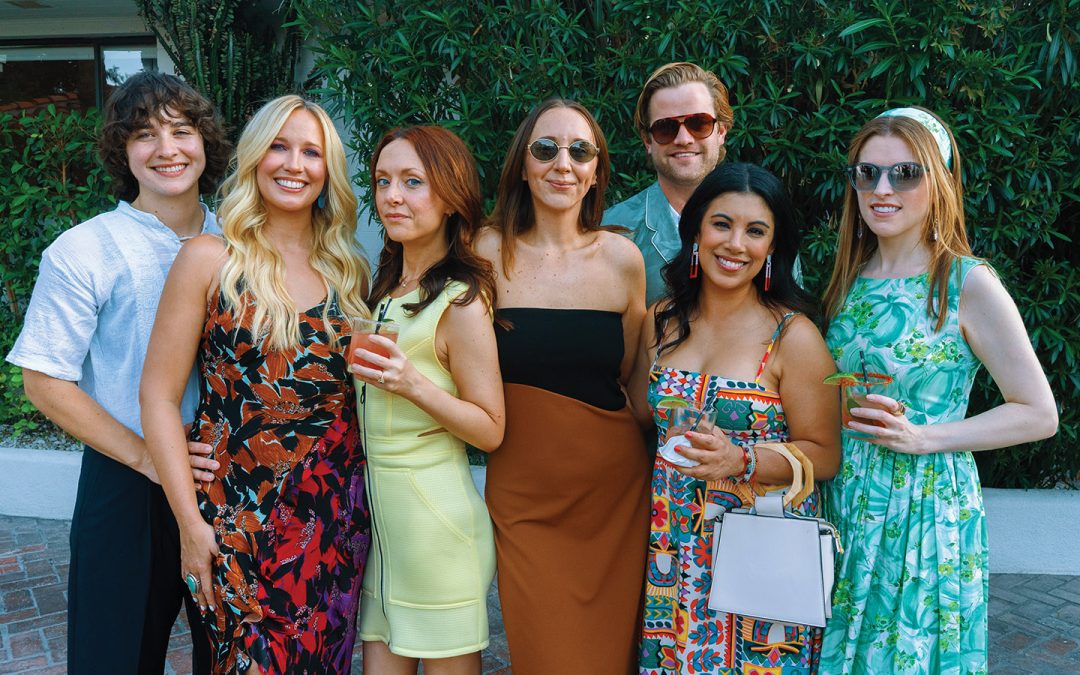 Anna Camp Celebrates Palm Springs Life Cover at Villa Royale