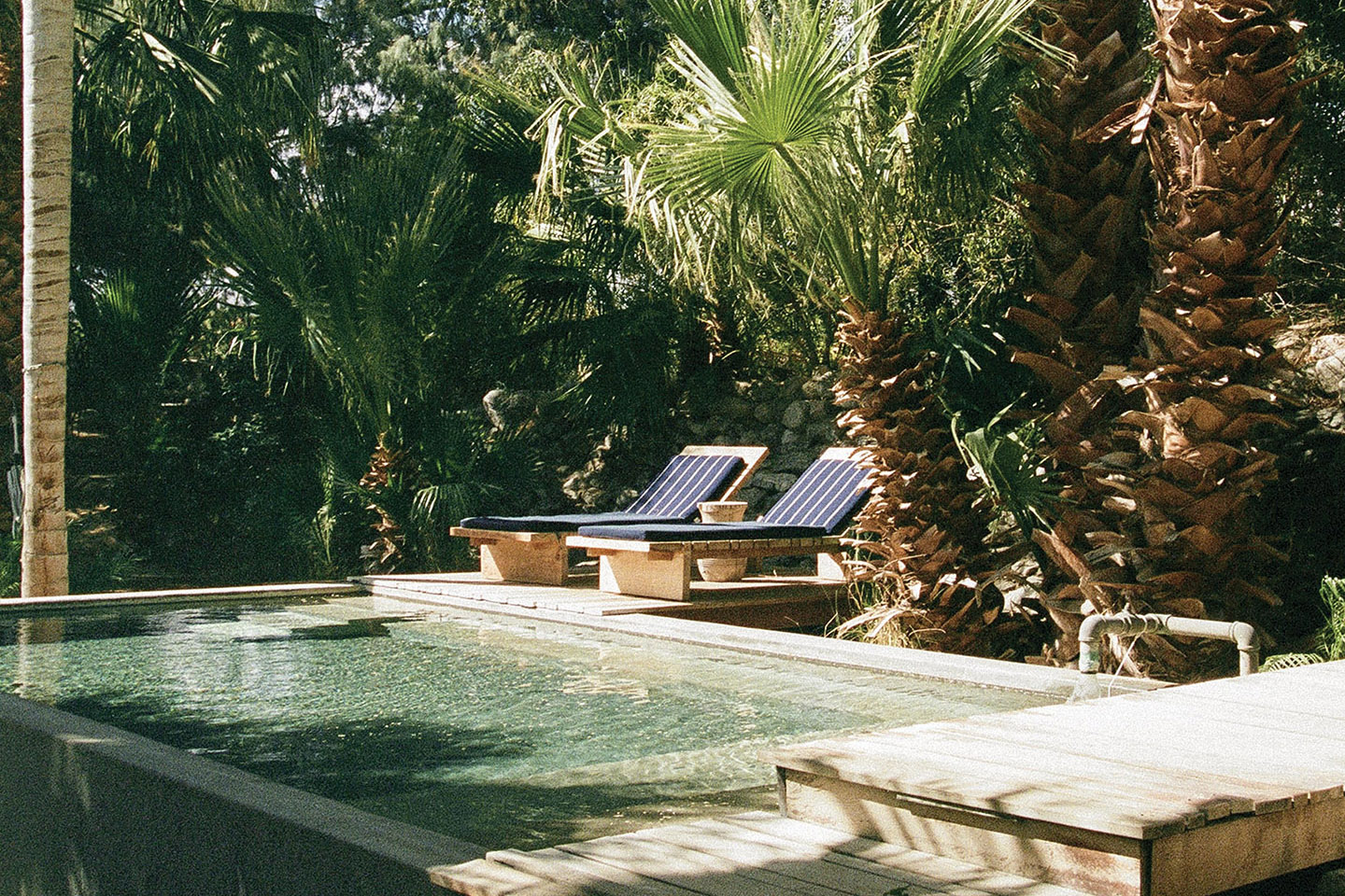 Pool area at Two Bunch Palms in Desert Hot Springs
